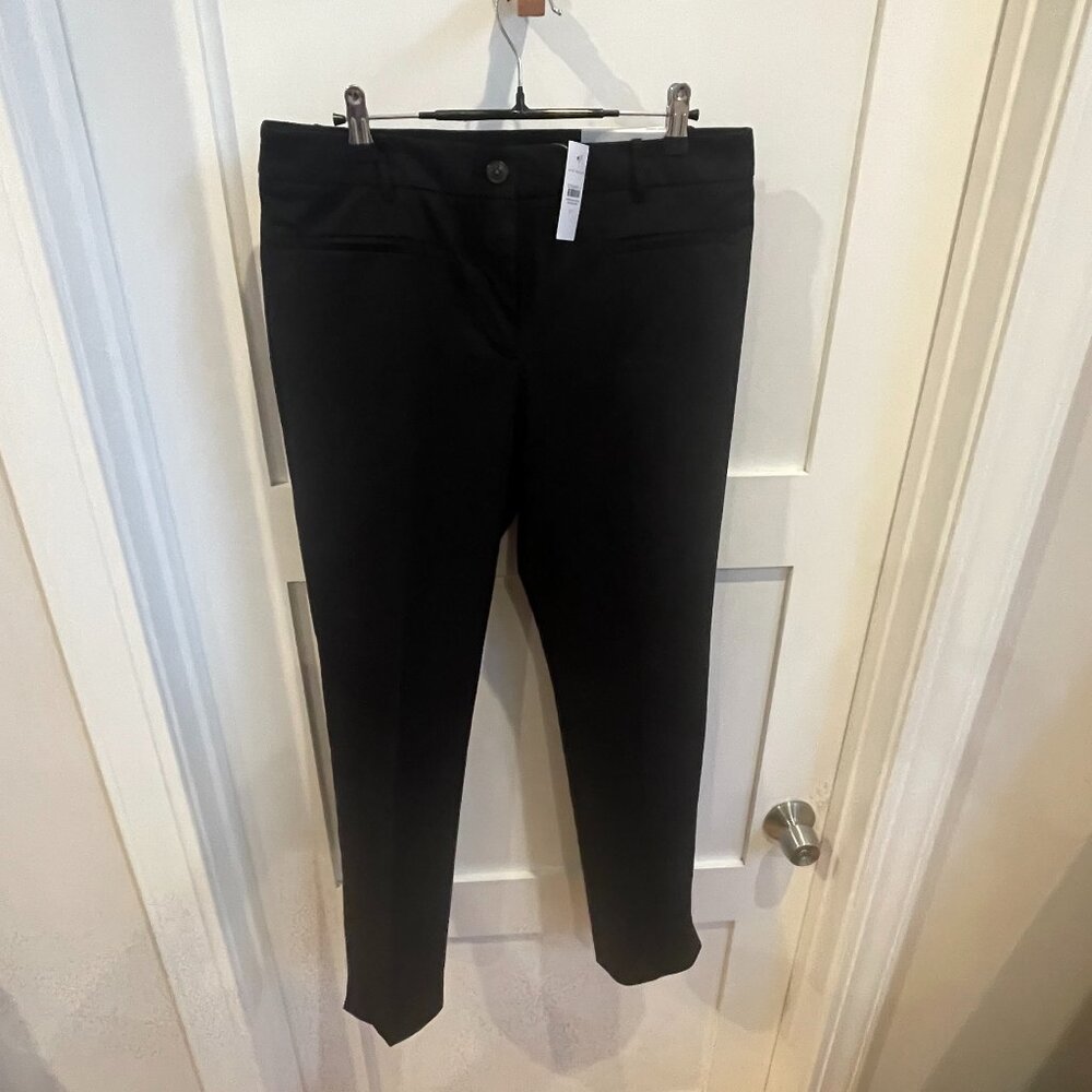 NEW: Ann Taylor Tall Cotton Crop Pant - BLACK